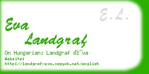 eva landgraf business card